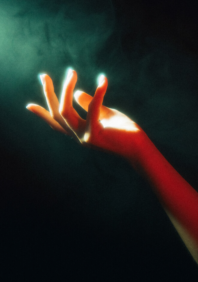 abstract hand reaching out